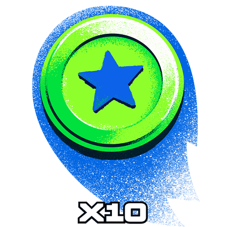 Win with x10 multiplier